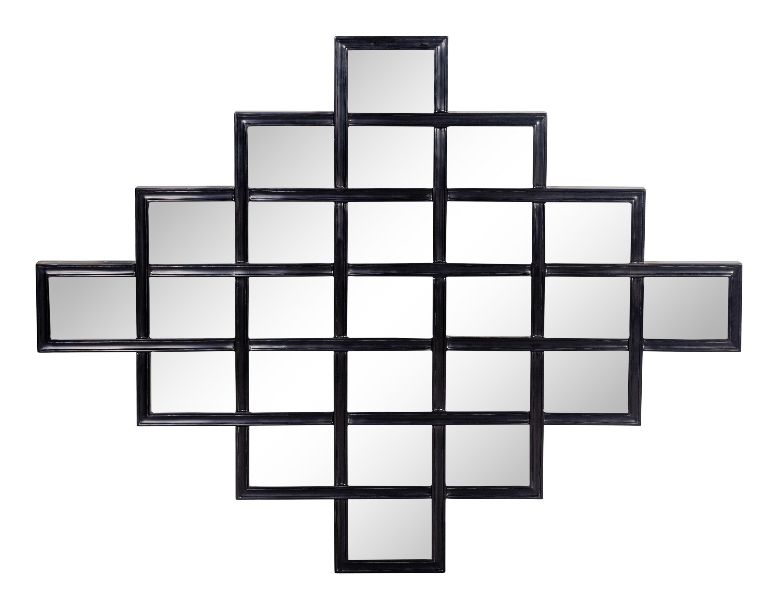 A Contemporary Black Framed Mirror by Christopher Guy — 21ST CENTURY