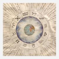 American School 19th century Two Works of Navigational Spiritual Guidance: A Nautical Cut-Work Picture and A Moral Compass for Seaman