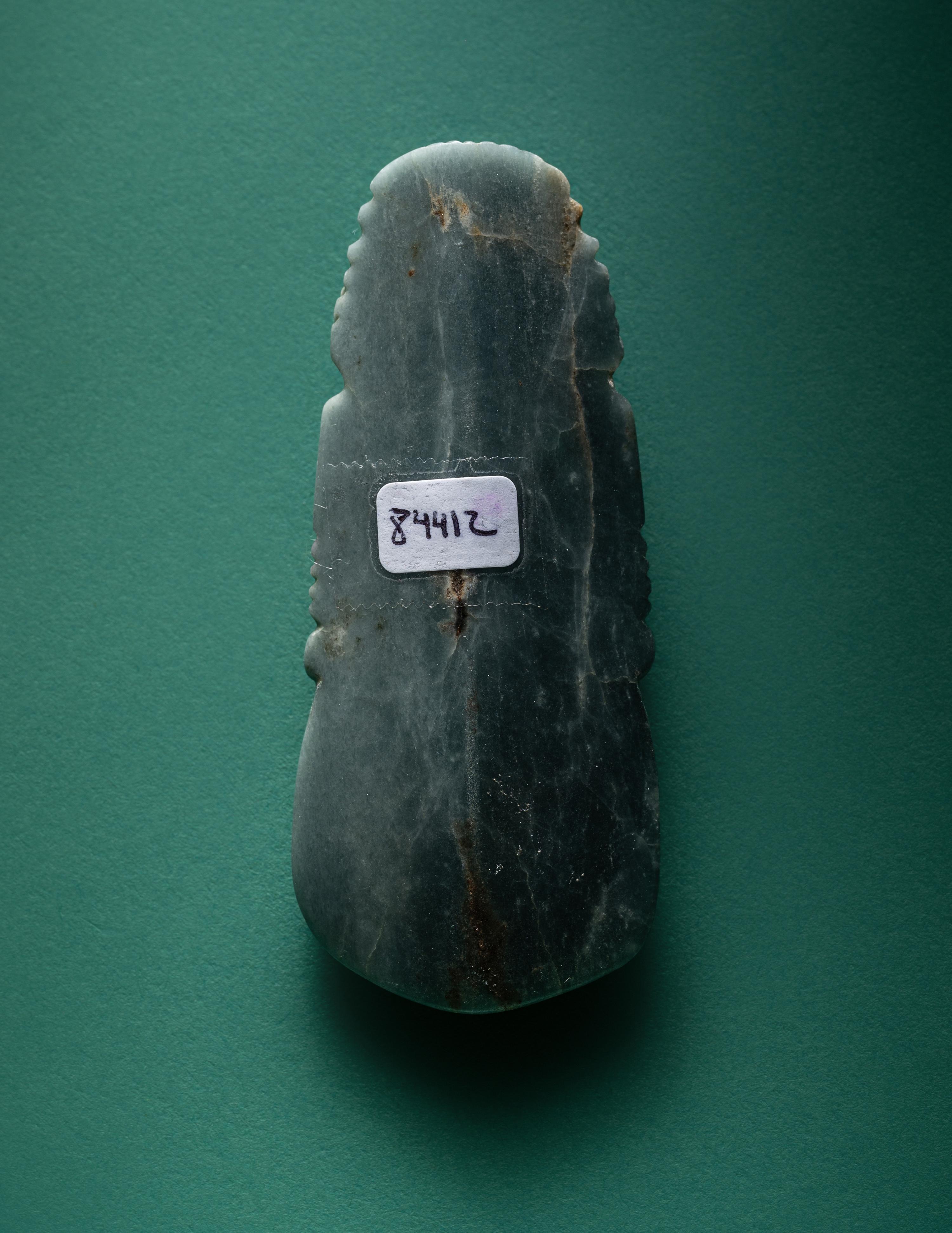 A Costa Rican Jade Axe God Pendant