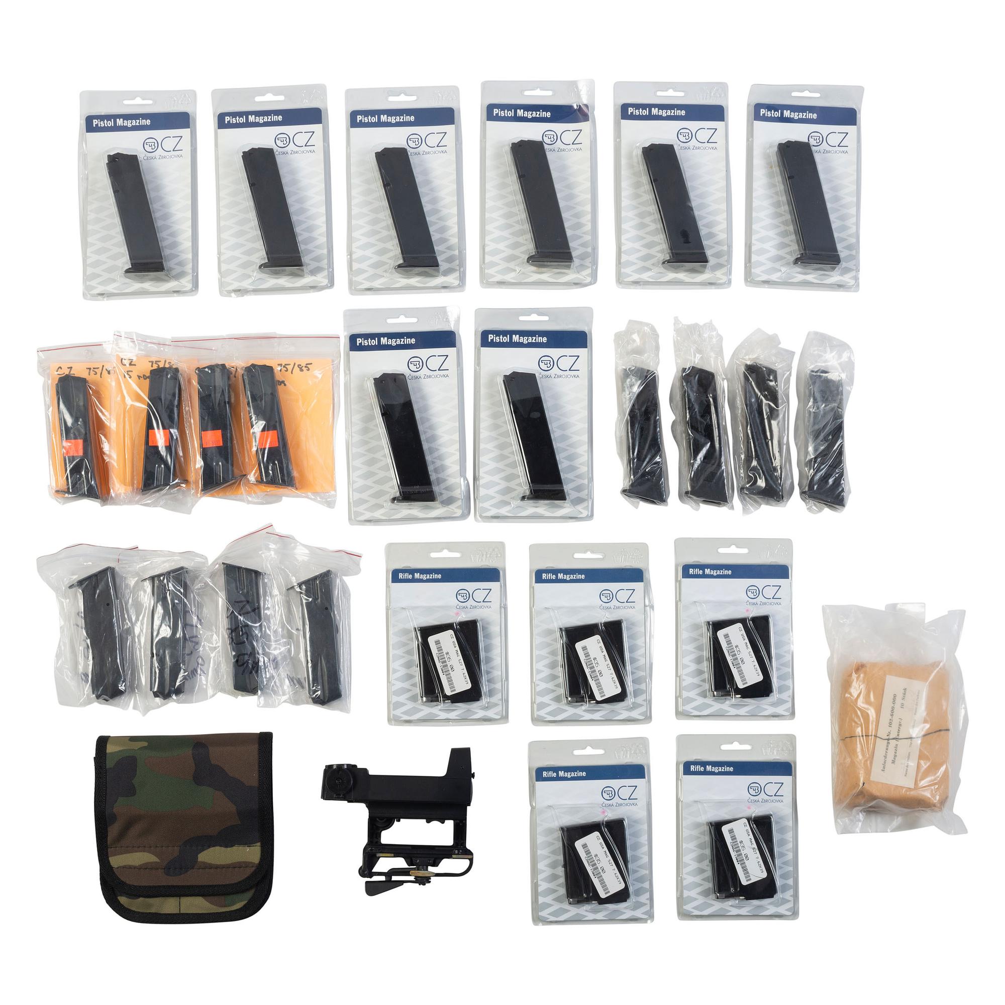 Lot of CZ Magazines and a Kobra Red Dot Sight in Box