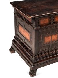 An Italian Penwork-Inset Walnut Cassone