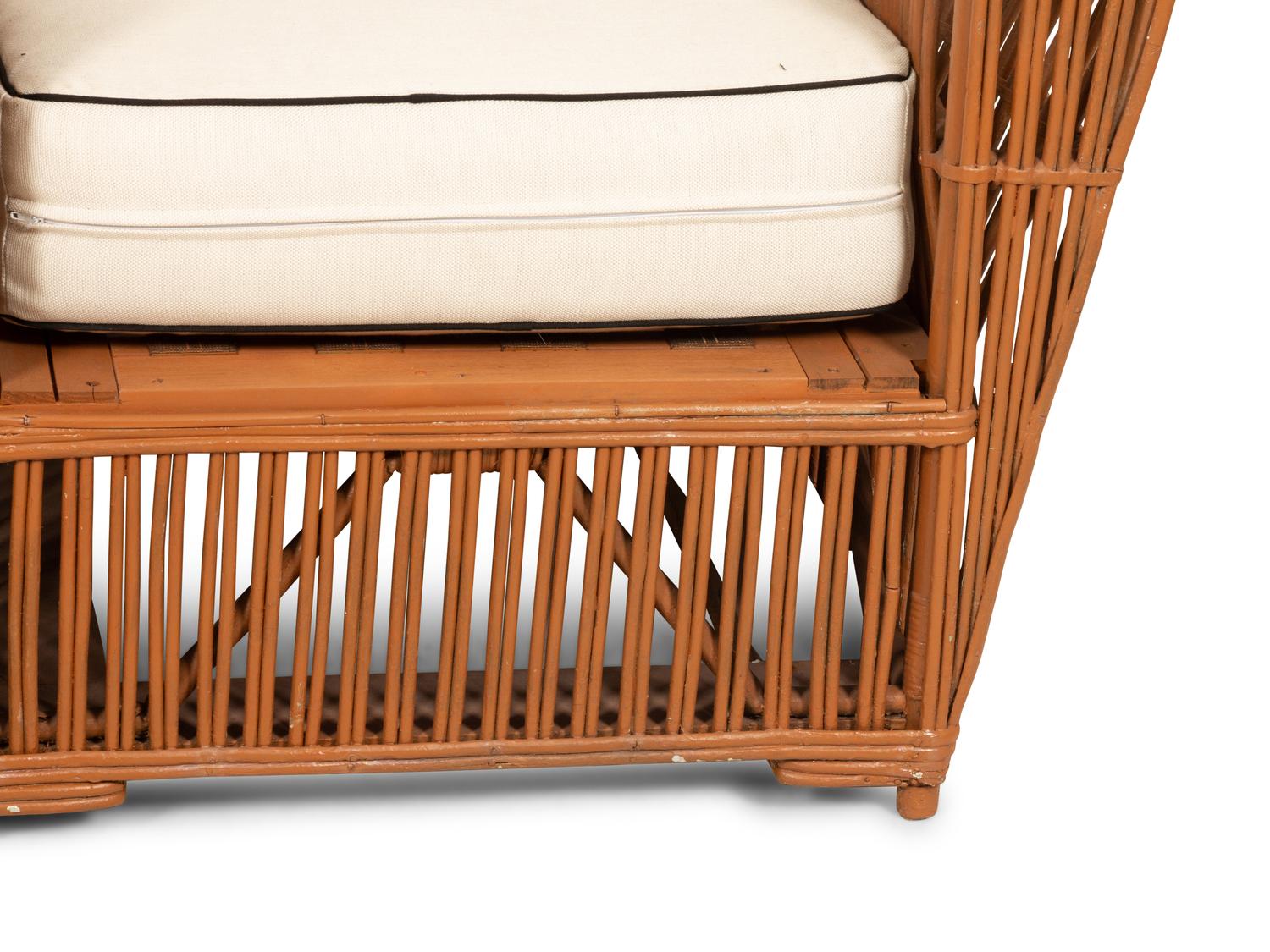A Presidents Stick Rattan Nantucket Seating Suite