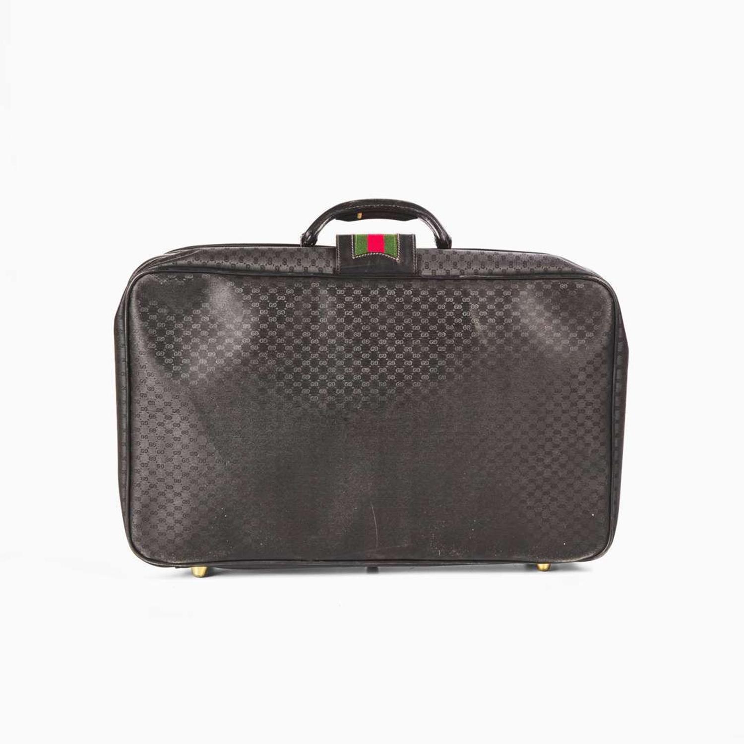 A Vintage Gucci Web Suitcase Gucci