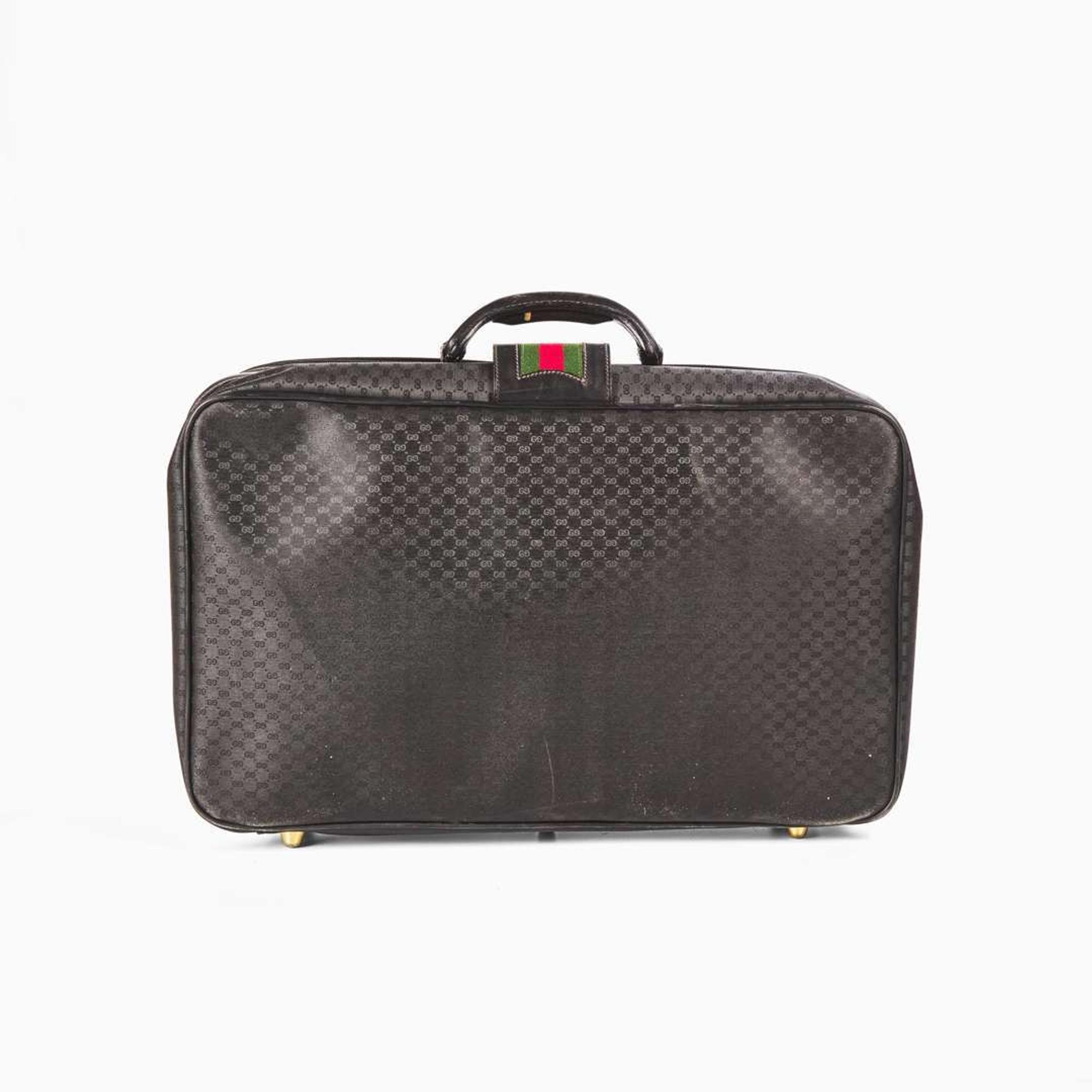 A Vintage Gucci Web Suitcase Gucci