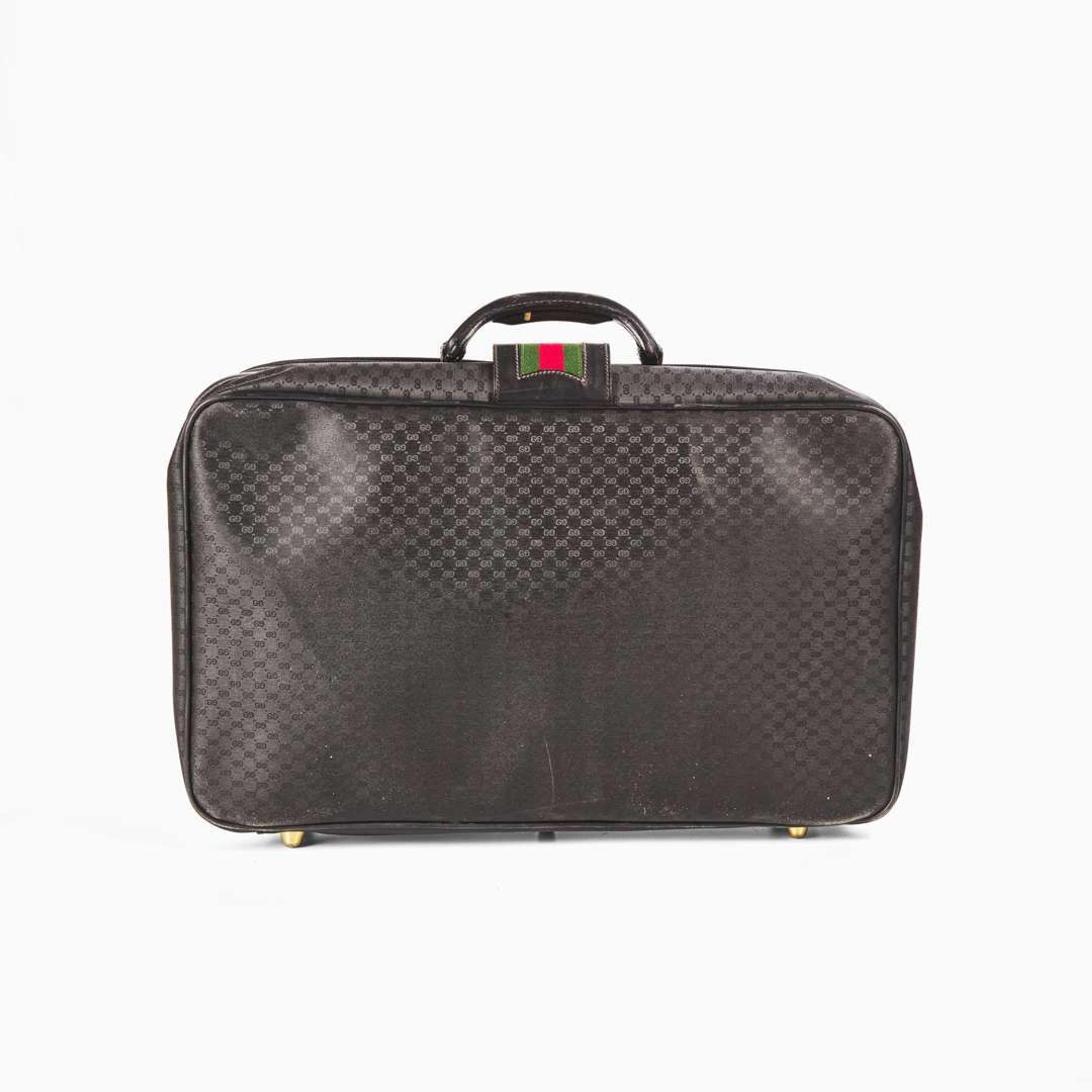A Vintage Gucci Web Suitcase Gucci