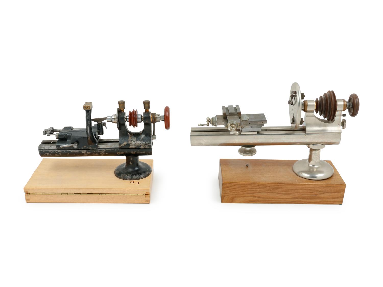 A Group of Two Watch Maker's Lathes
