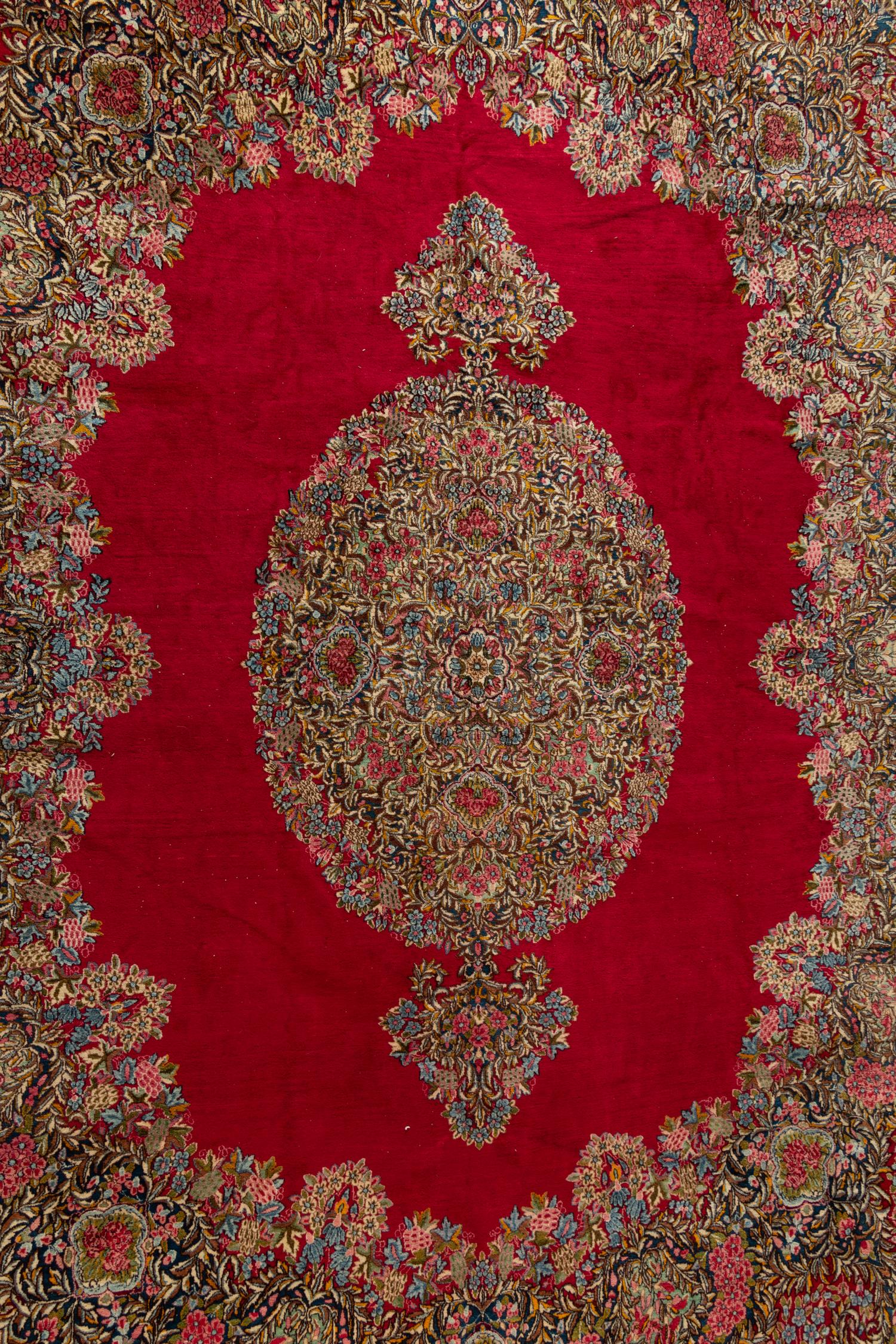 A Kirman Wool Rug