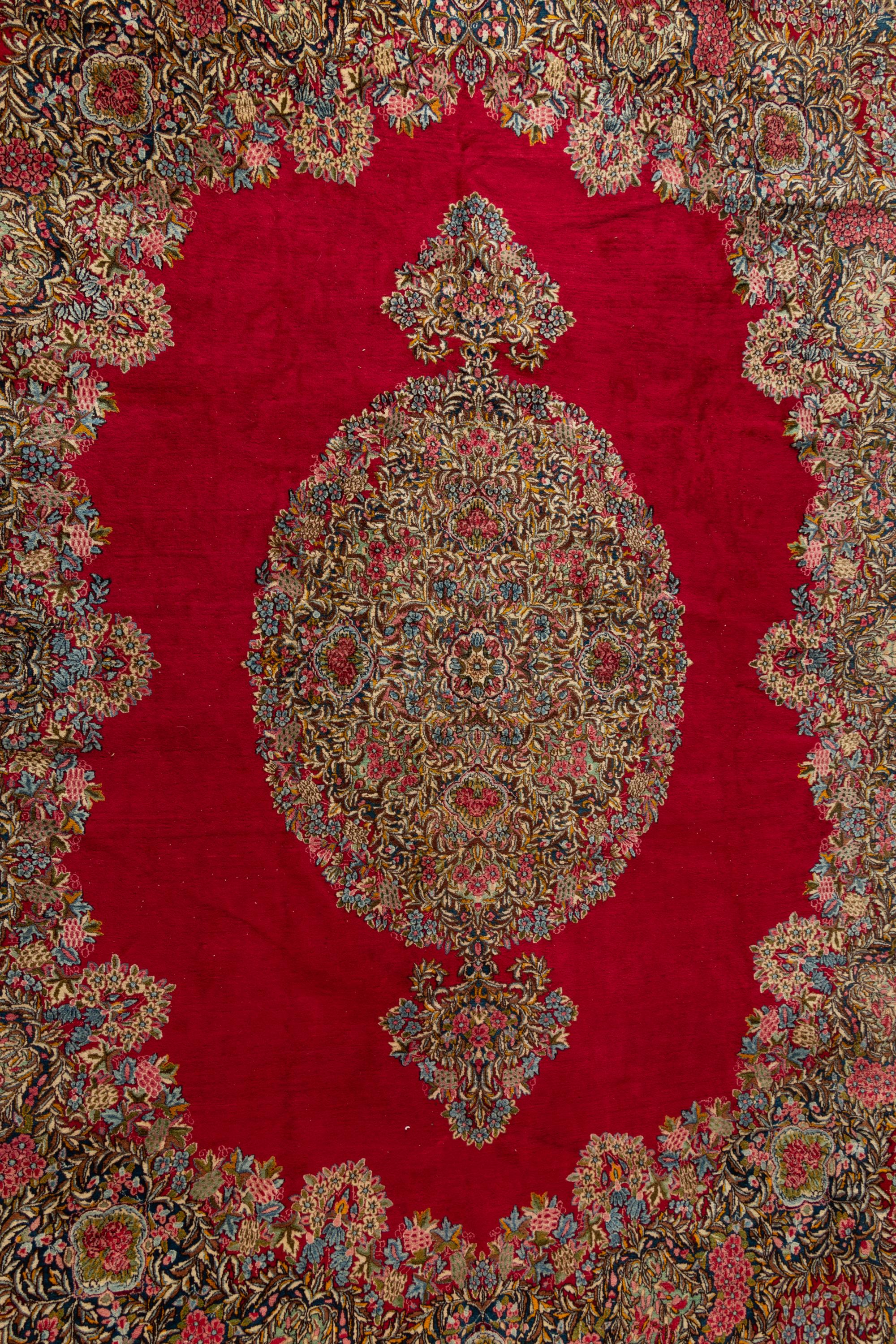 A Kirman Wool Rug