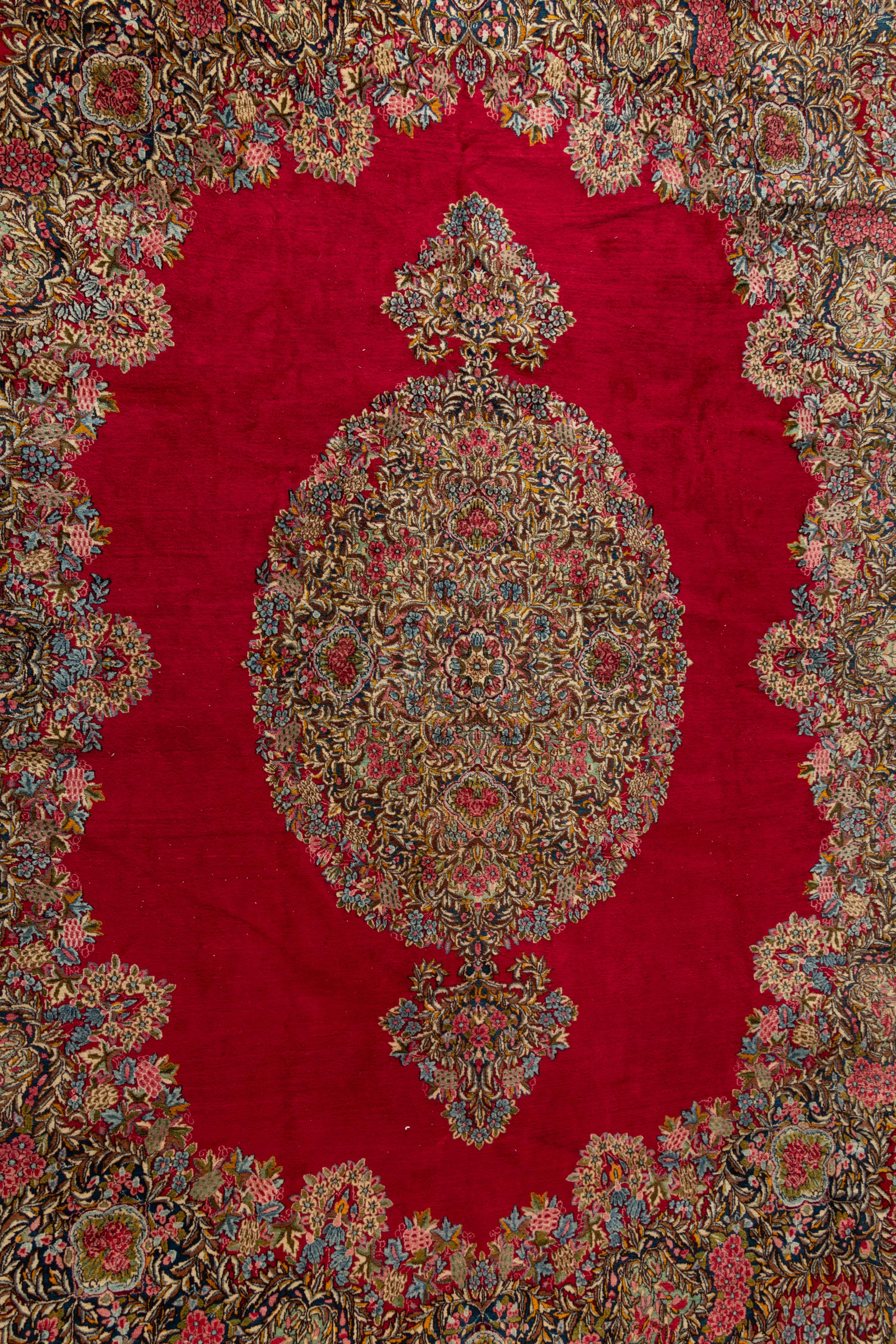 A Kirman Wool Rug