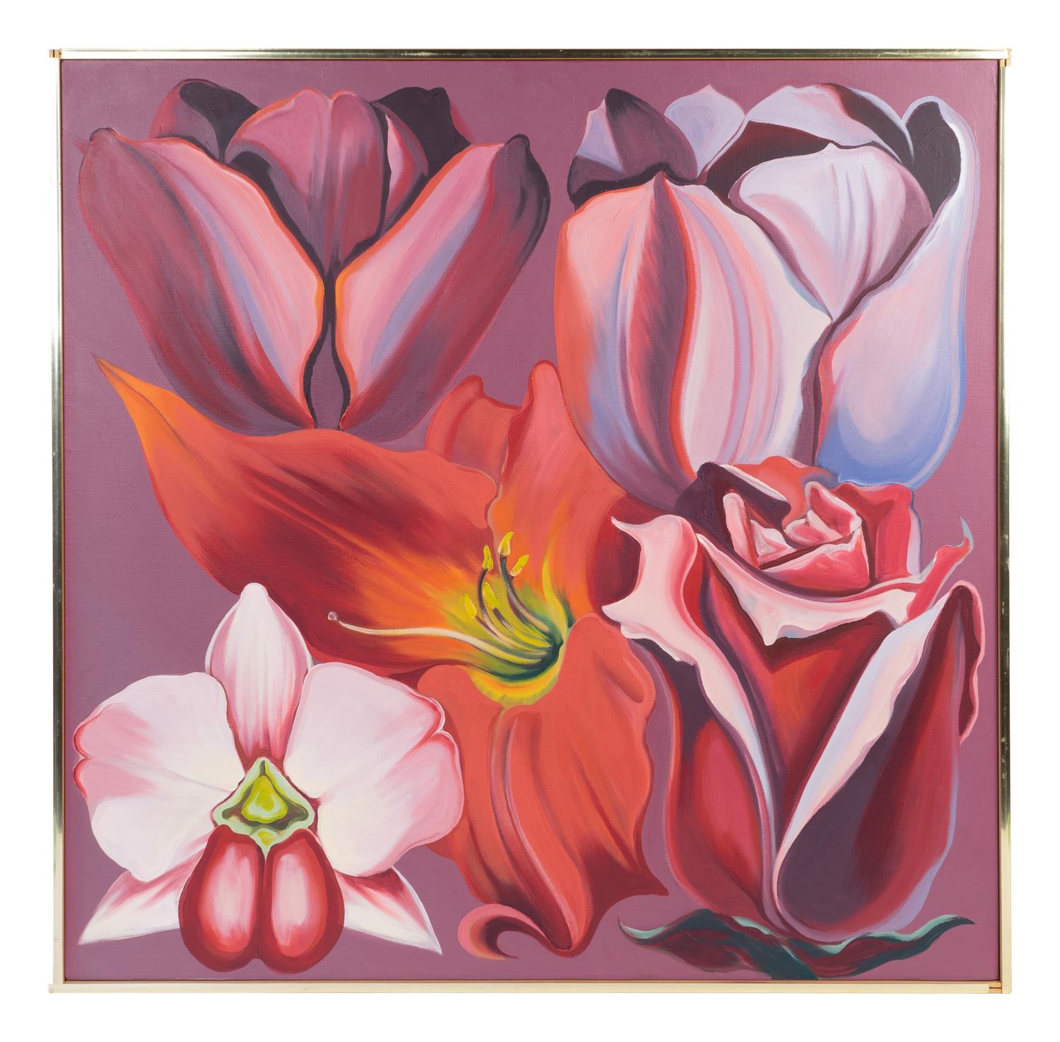 Red Violet Monochrome Flowers '81 VI , 1981