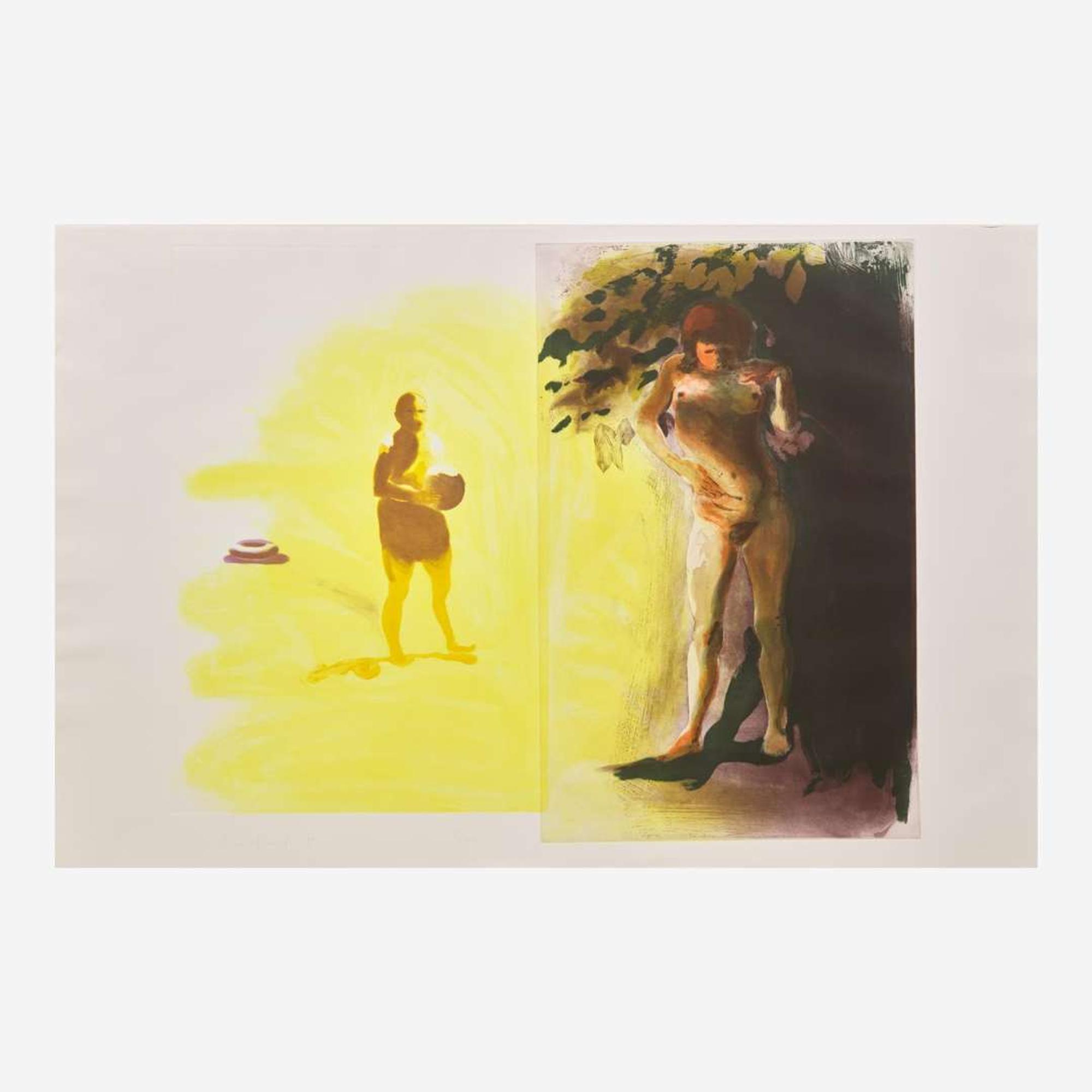 Eric Fischl (American, b. 1948) Four Prints from Four Aquatints Portfolio