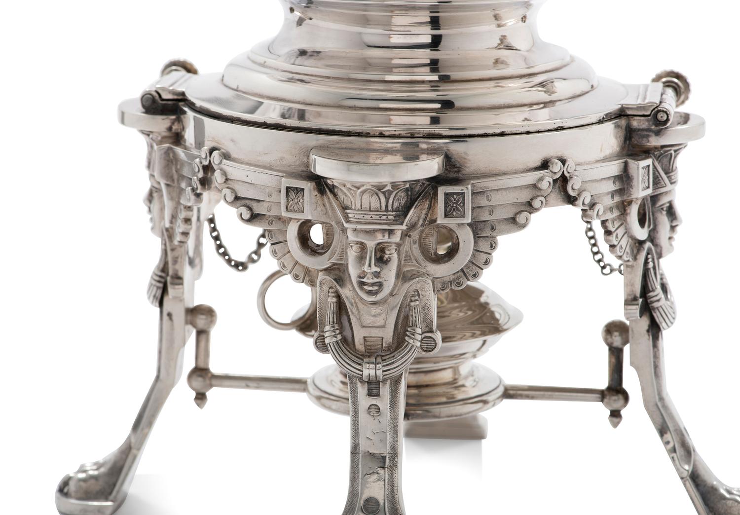 An American Aesthetic Movement Six-Piece Coin Silver Tea and Coffee Service
