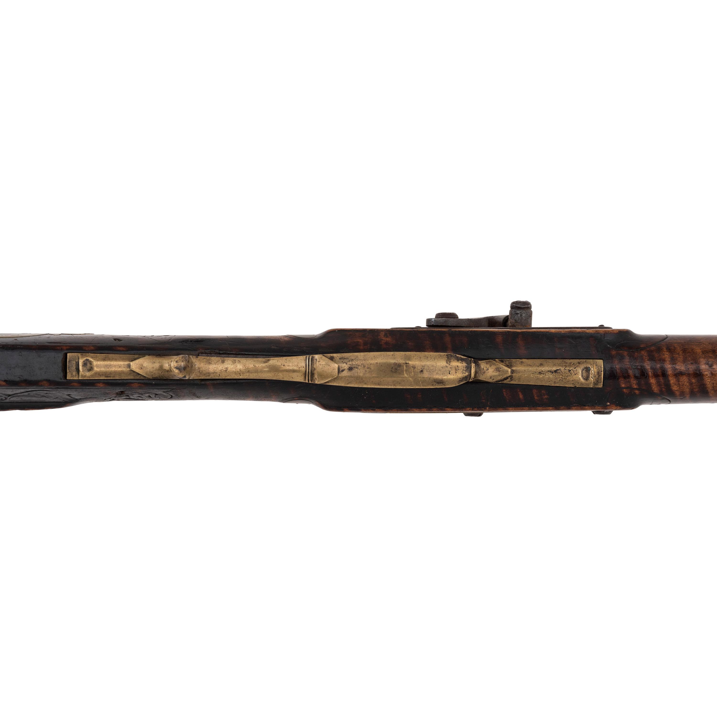 Relief Carved Percussion Altered Longrifle by Abraham Schweitzer