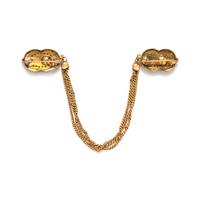 ANTIQUE, ENAMEL AND DIAMOND BANGLE AND CLOAK CLASP
