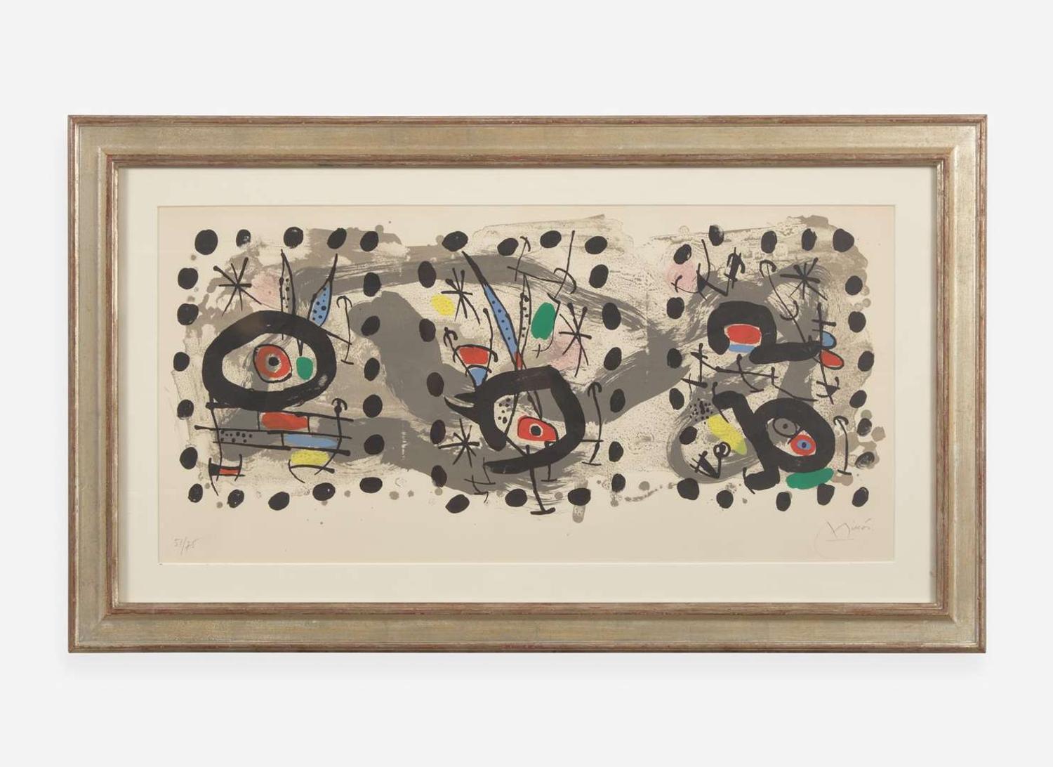 Joan Miró (Spanish, 1893-1983), Solar Bird, Lunar Bird, Sparks