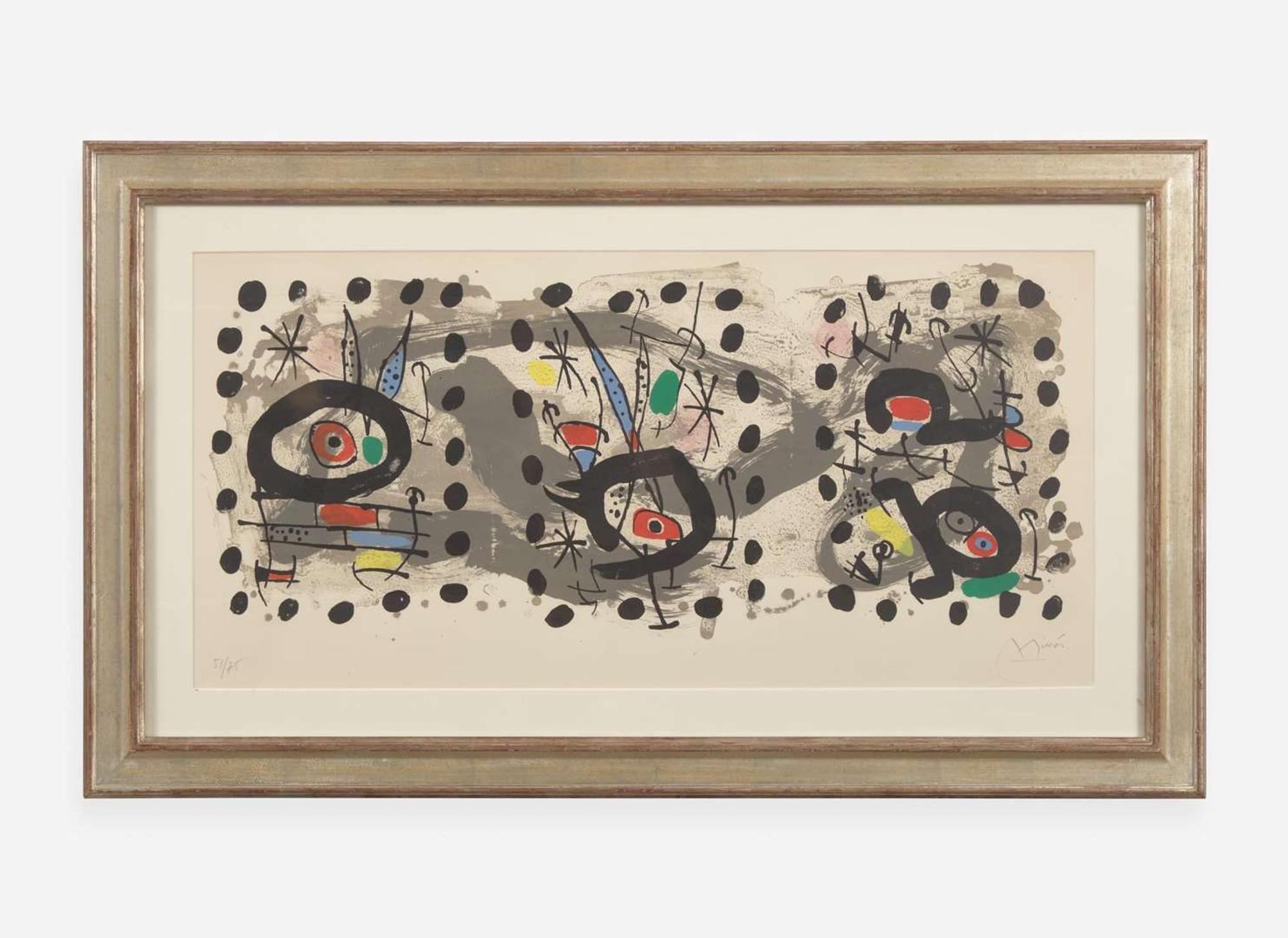 Joan Miró (Spanish, 1893-1983), Solar Bird, Lunar Bird, Sparks