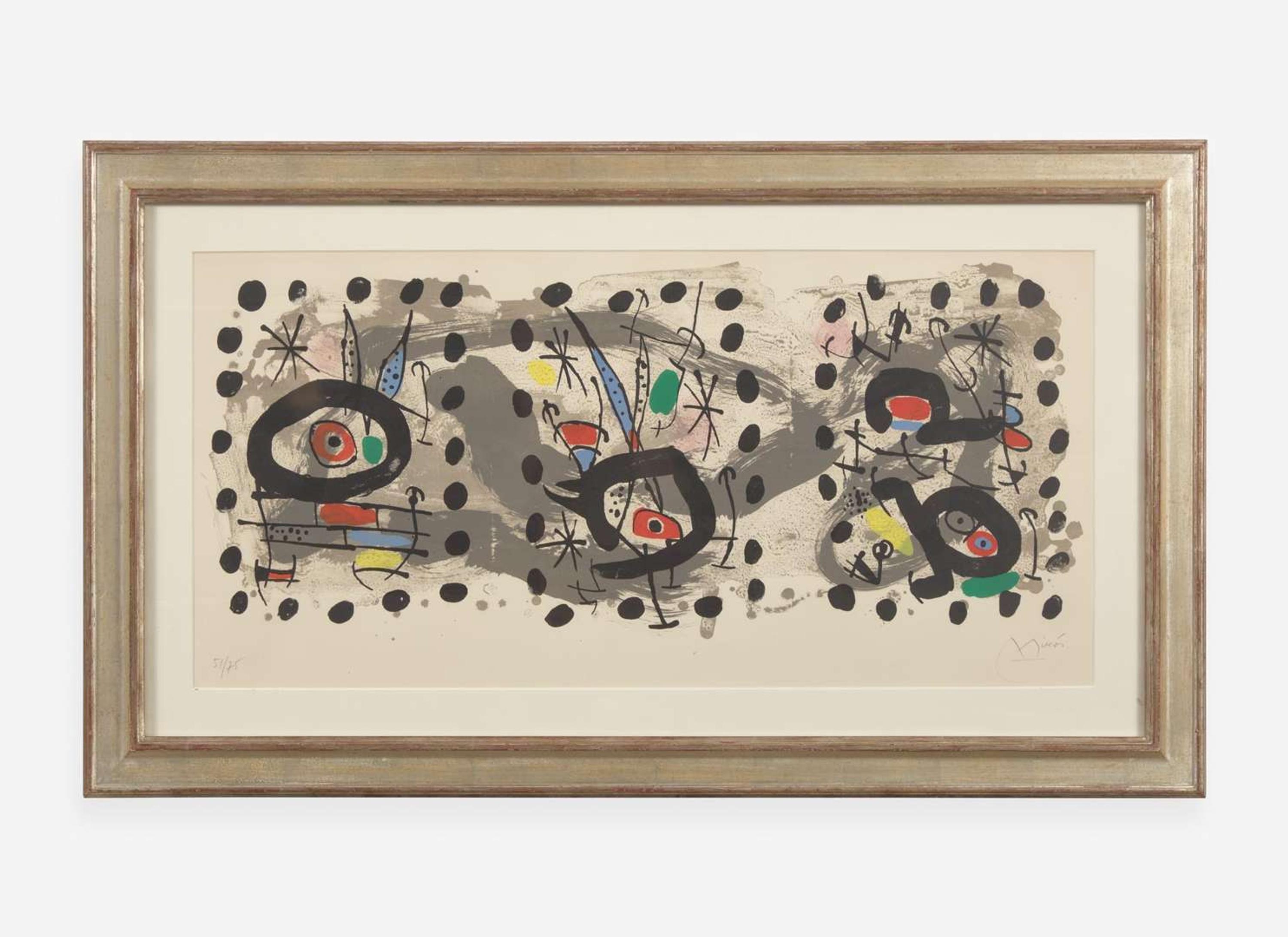 Joan Miró (Spanish, 1893-1983), Solar Bird, Lunar Bird, Sparks