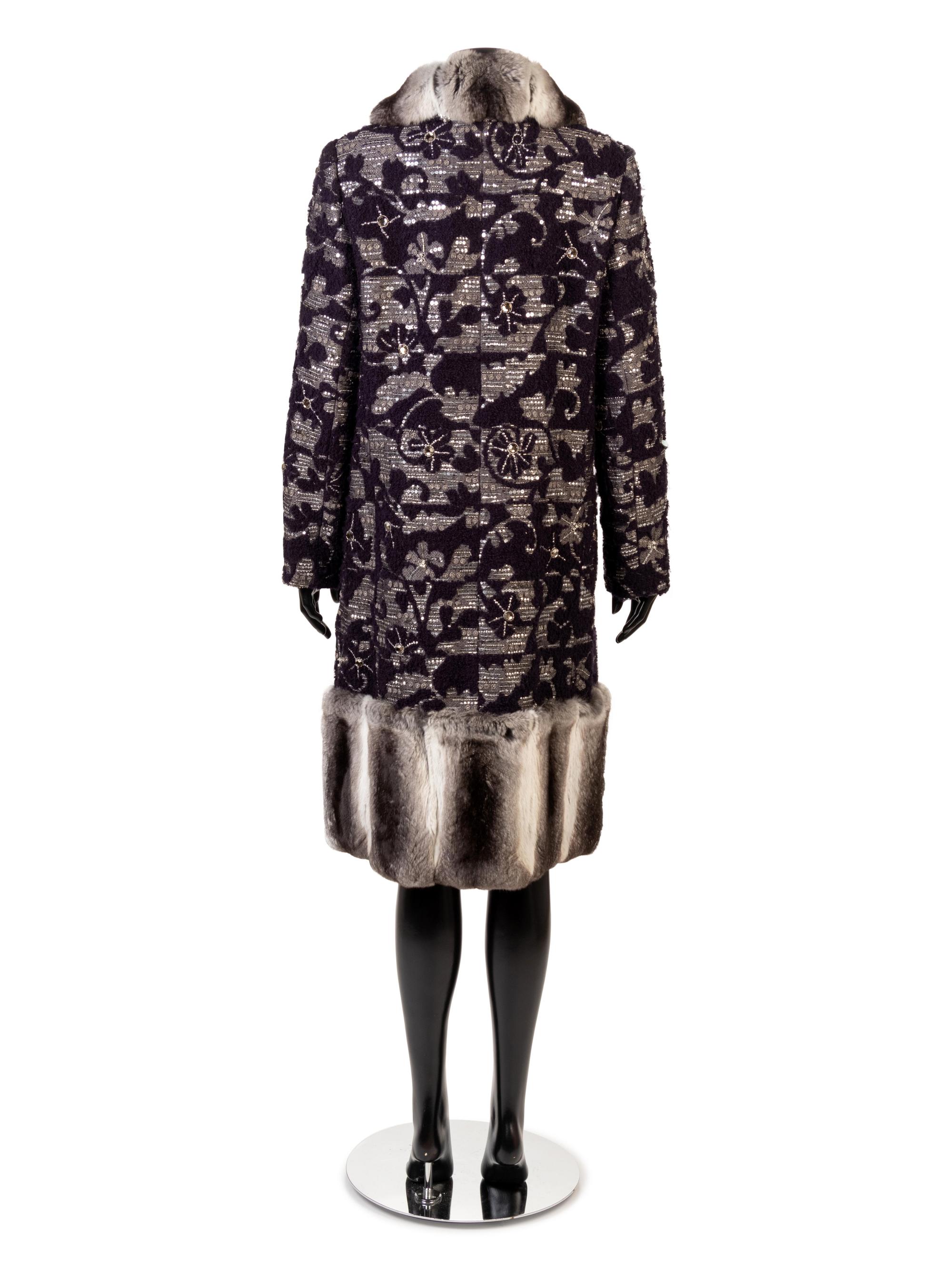 Trimmed Chinchilla-Trimmed Coat, 1990s