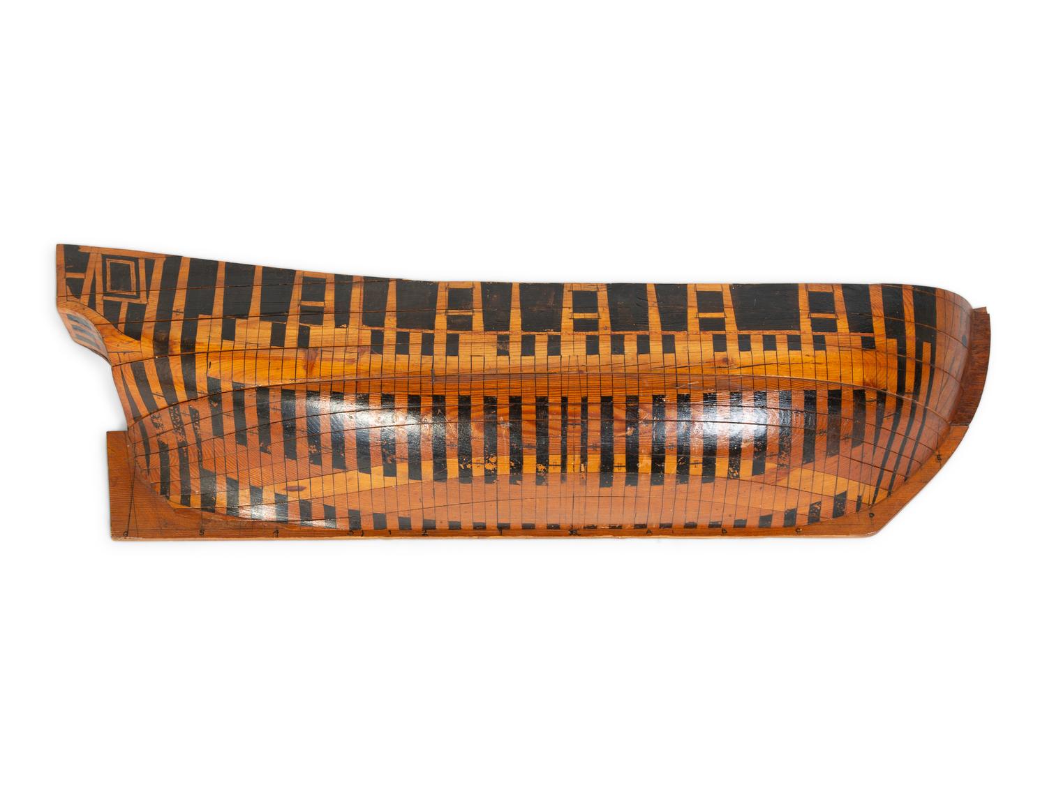 A Continental Half Hull Ship Model — 20TH CENTURY