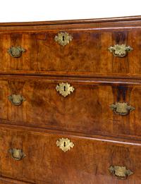 A George III Walnut and Oak Chest of Drawers