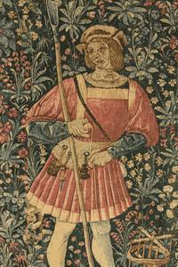 A Continental Printed Tapestry
