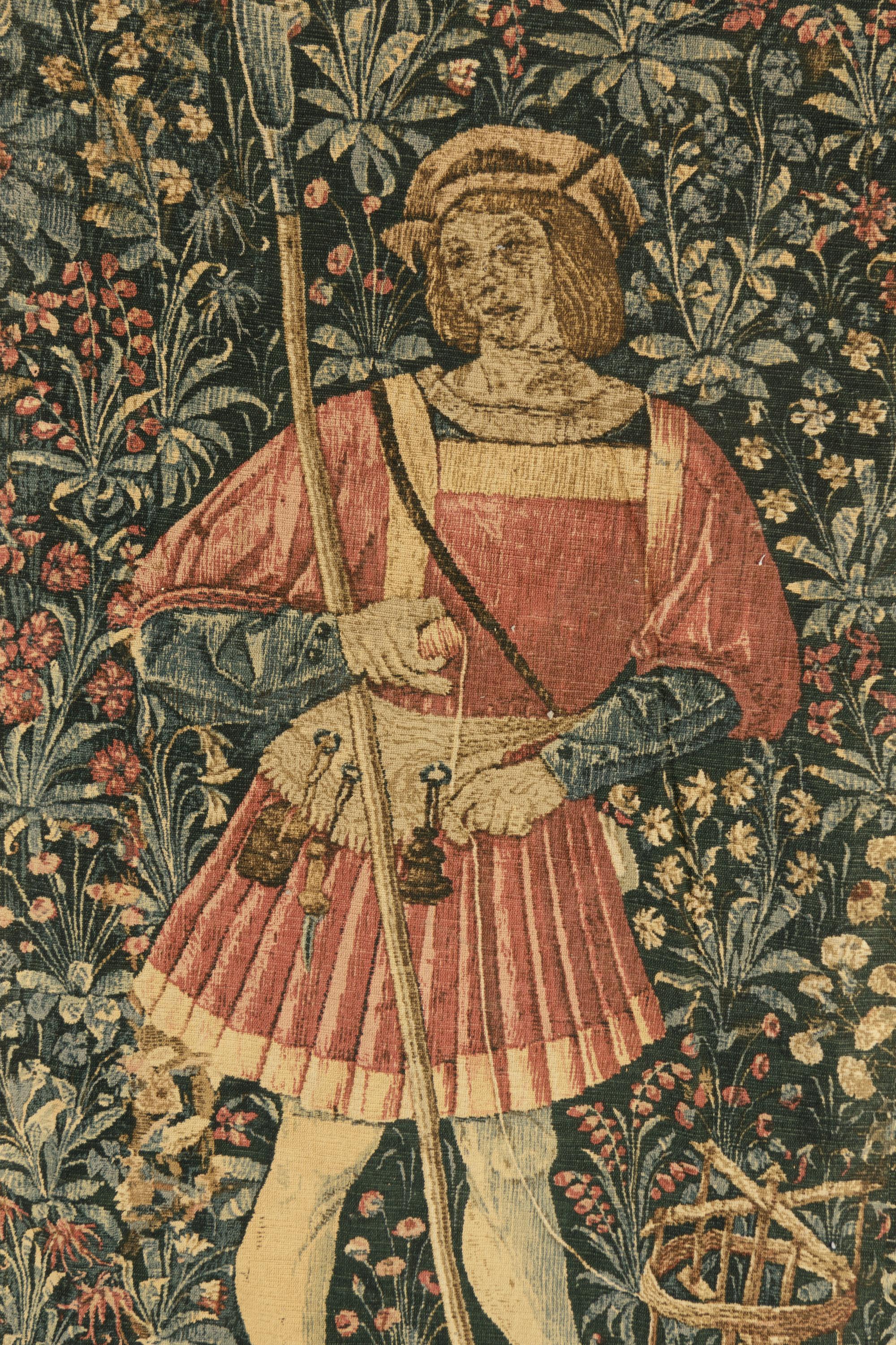 A Continental Printed Tapestry