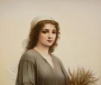 A Berlin (K.P.M.) Porcelain Plaque of Ruth after Landelle — 19TH CENTURY