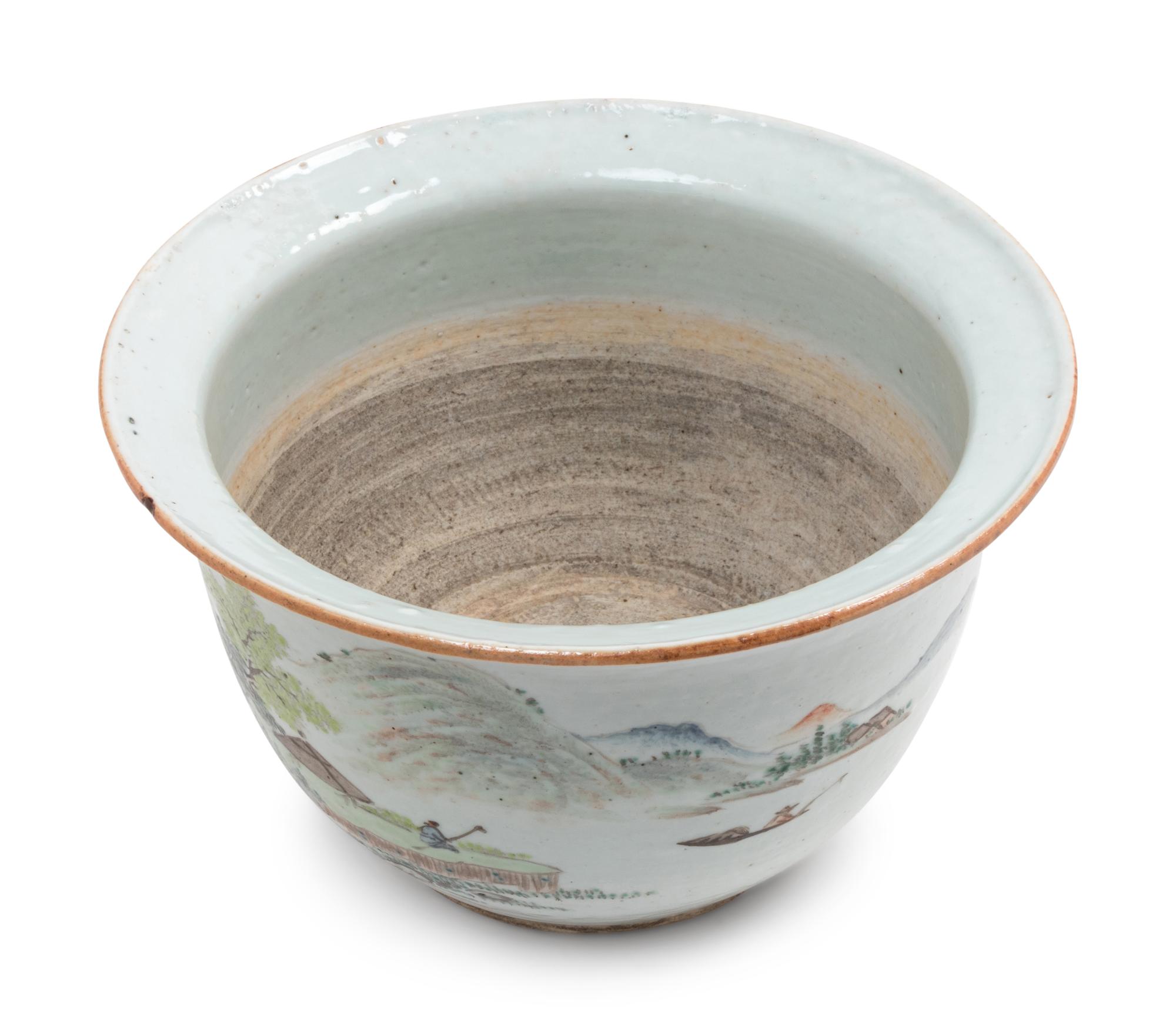 A Qianjiang Enameled Porcelain Planter