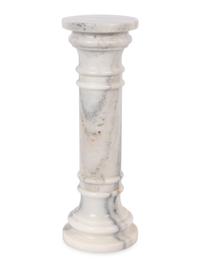 A Pair of Continental Carved Marble Pedestals