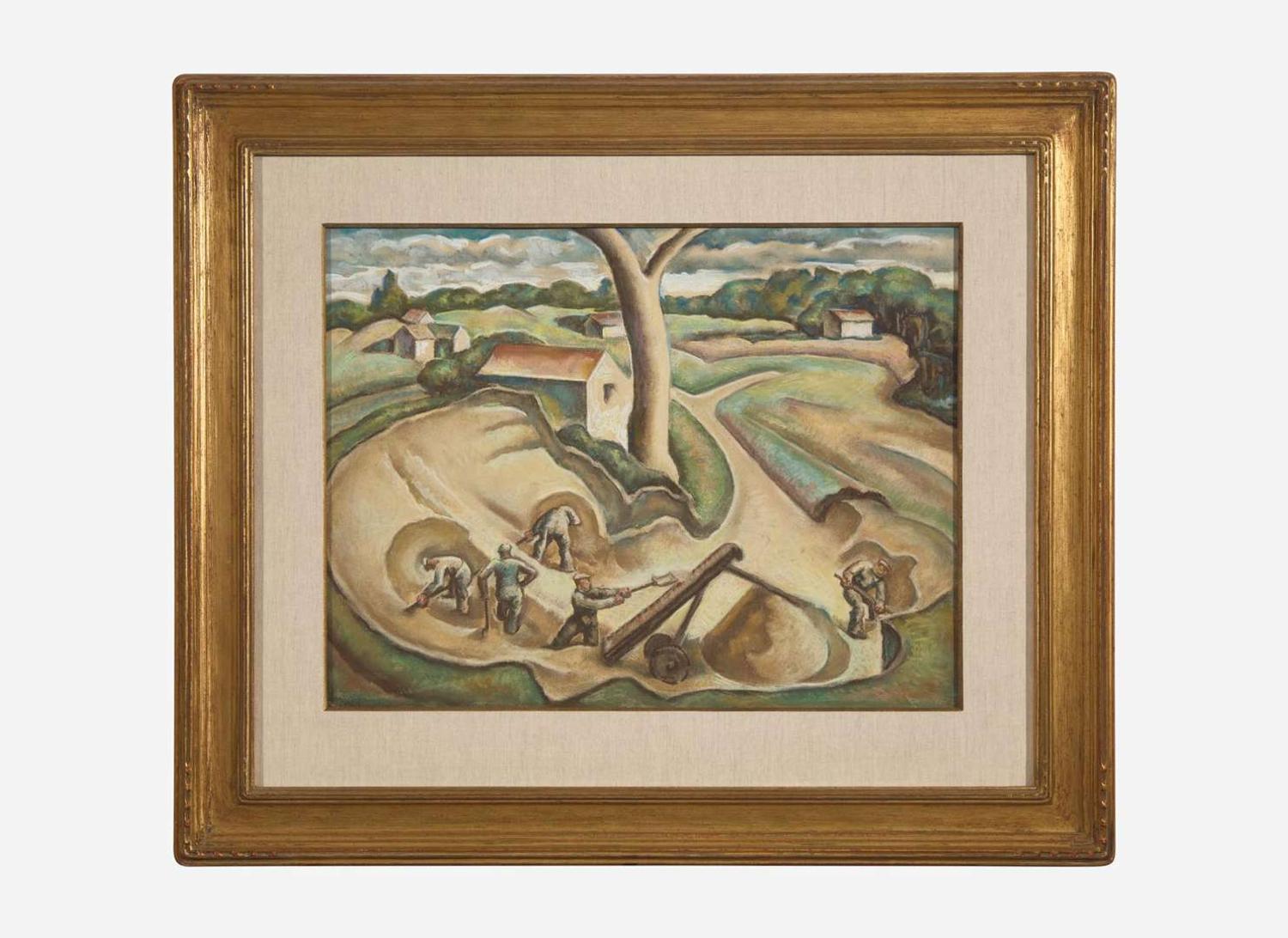 William J. Scott (American, 1879-1940) - Digging Up