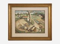 William J. Scott (American, 1879-1940) - Digging Up