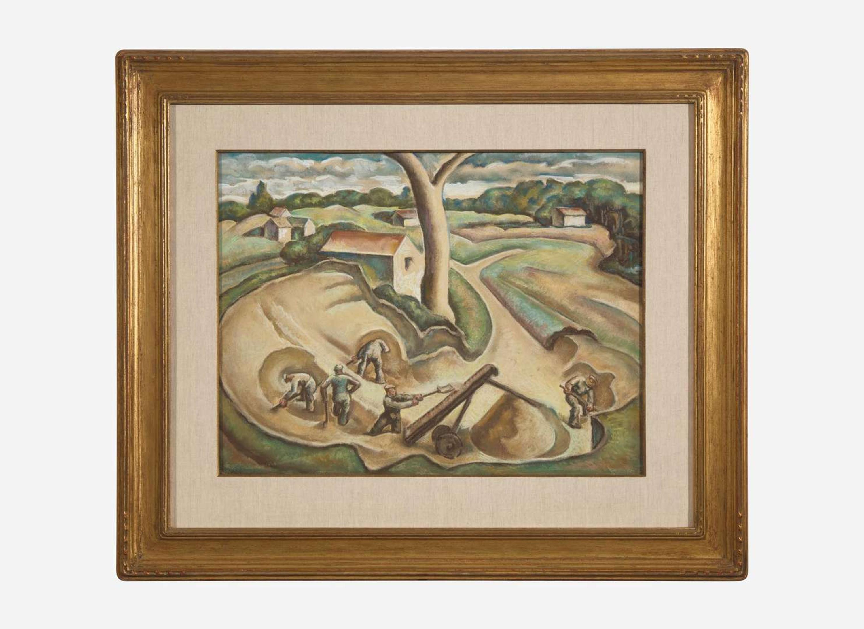 William J. Scott (American, 1879-1940) - Digging Up