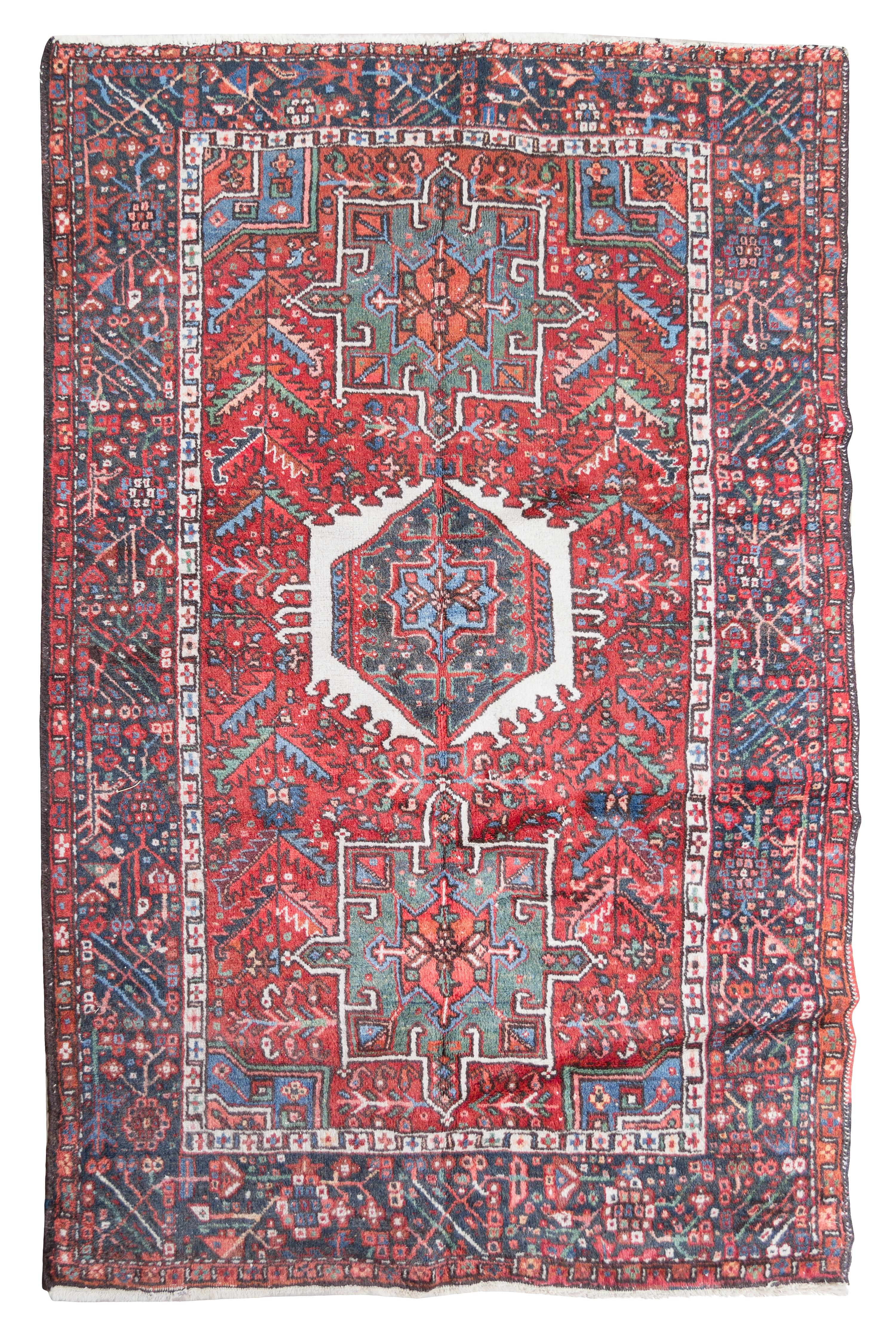 A Heriz Wool Rug 6 feet 1 inch x 4 feet 9 inches. — CIRCA 1920