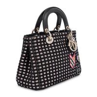 Christian Dior, Small Diorissimo Bag in Leather/Tweed