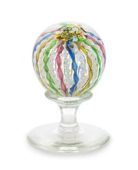 An Italian Murano Crown Mantle Ornament Height 6 1/4 inches