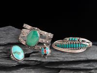 Navajo and Southwestern-style Cuff Bracelets and Rings