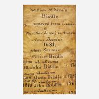 [Americana] [Biddle Family] Archive of Letters and Documents Related to the Biddle Family