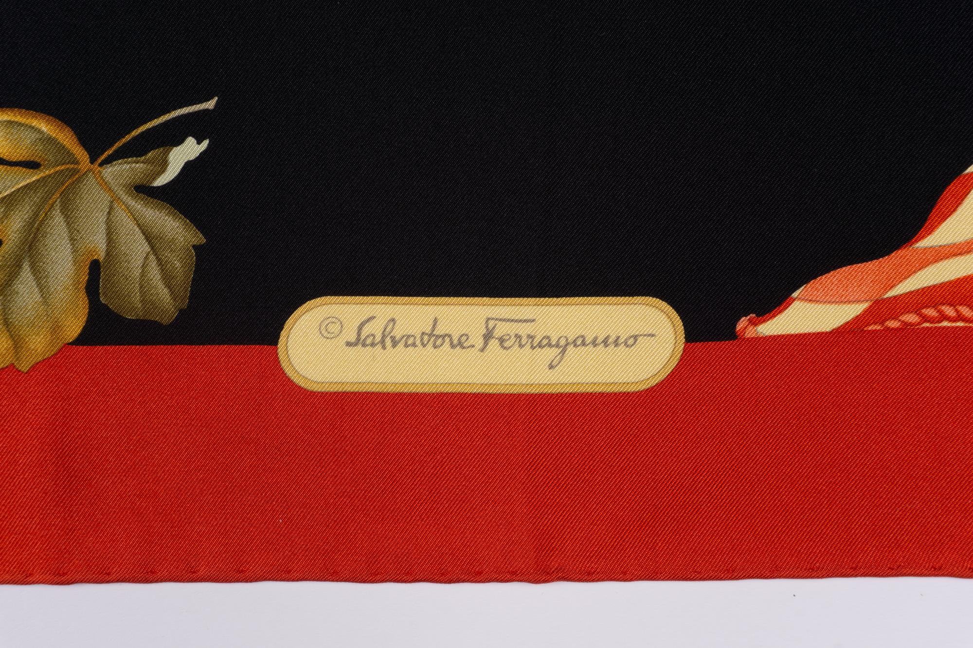 Four Salvatore Ferragamo Scarves