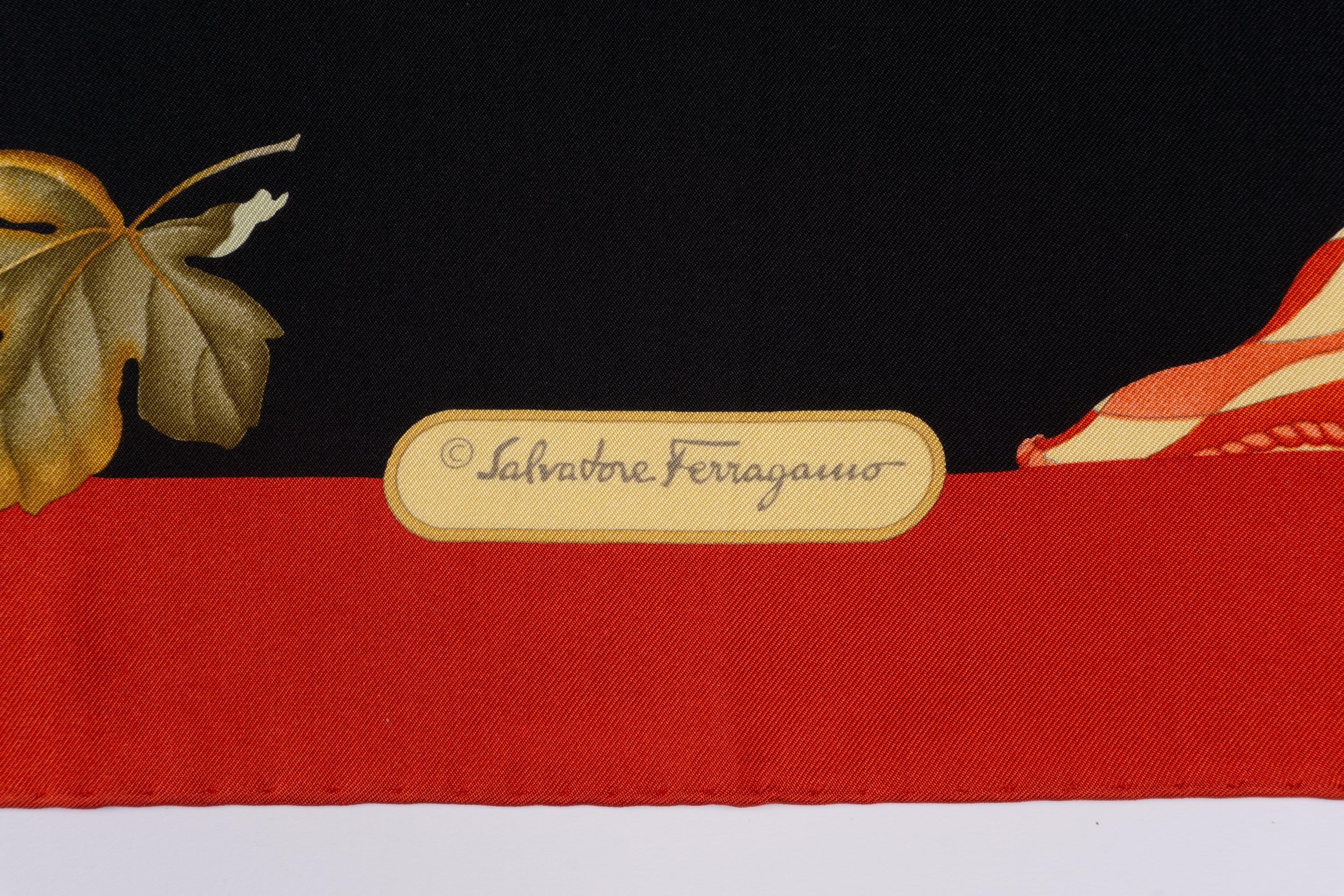 Four Salvatore Ferragamo Scarves