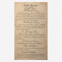 [Food & Drink] E. Kidder's Receipts of Pastry and Cookery, For the Use of his Scholars...