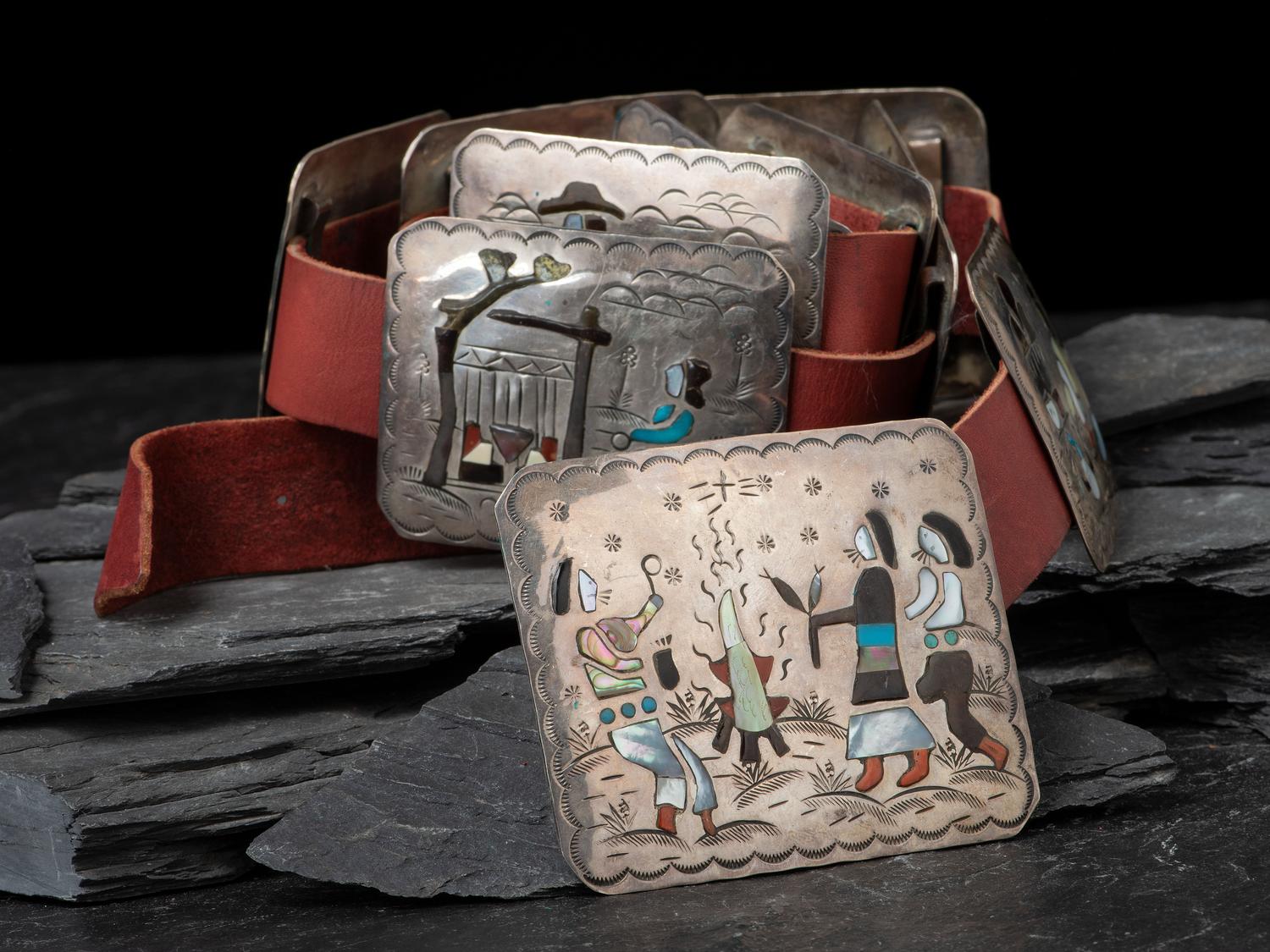Navajo Storyteller Concha Belt