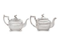 Two Irish George III Silver Teapots