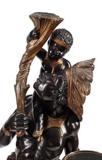 A Pair of Venetian Painted Figures