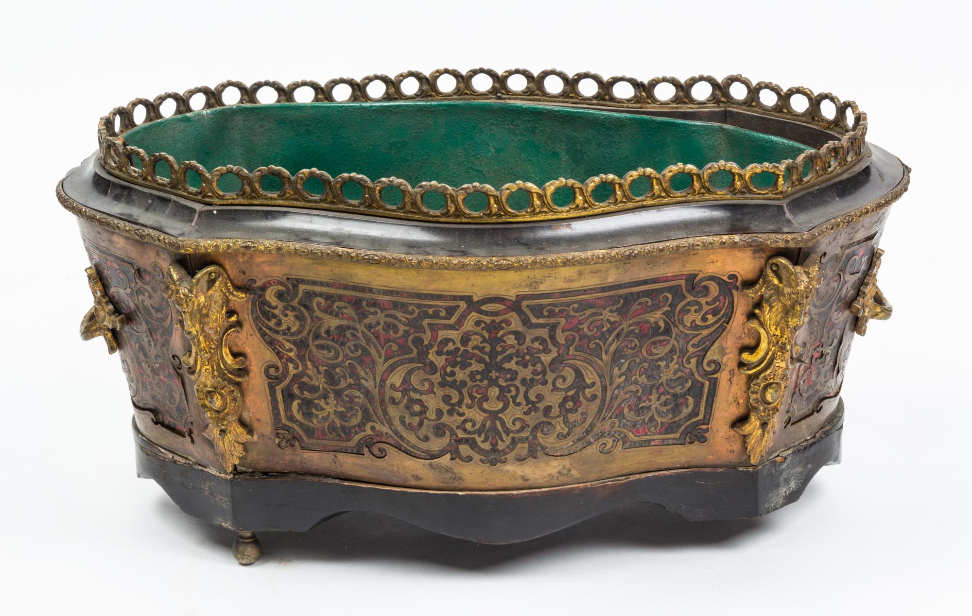 A Napoleon III Boulle Jardinière Width 17 inches. — 19TH CENTURY