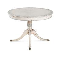 A George III Style Painted Pedestal Table