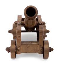 A Brass Model of a Cannon with Carriage