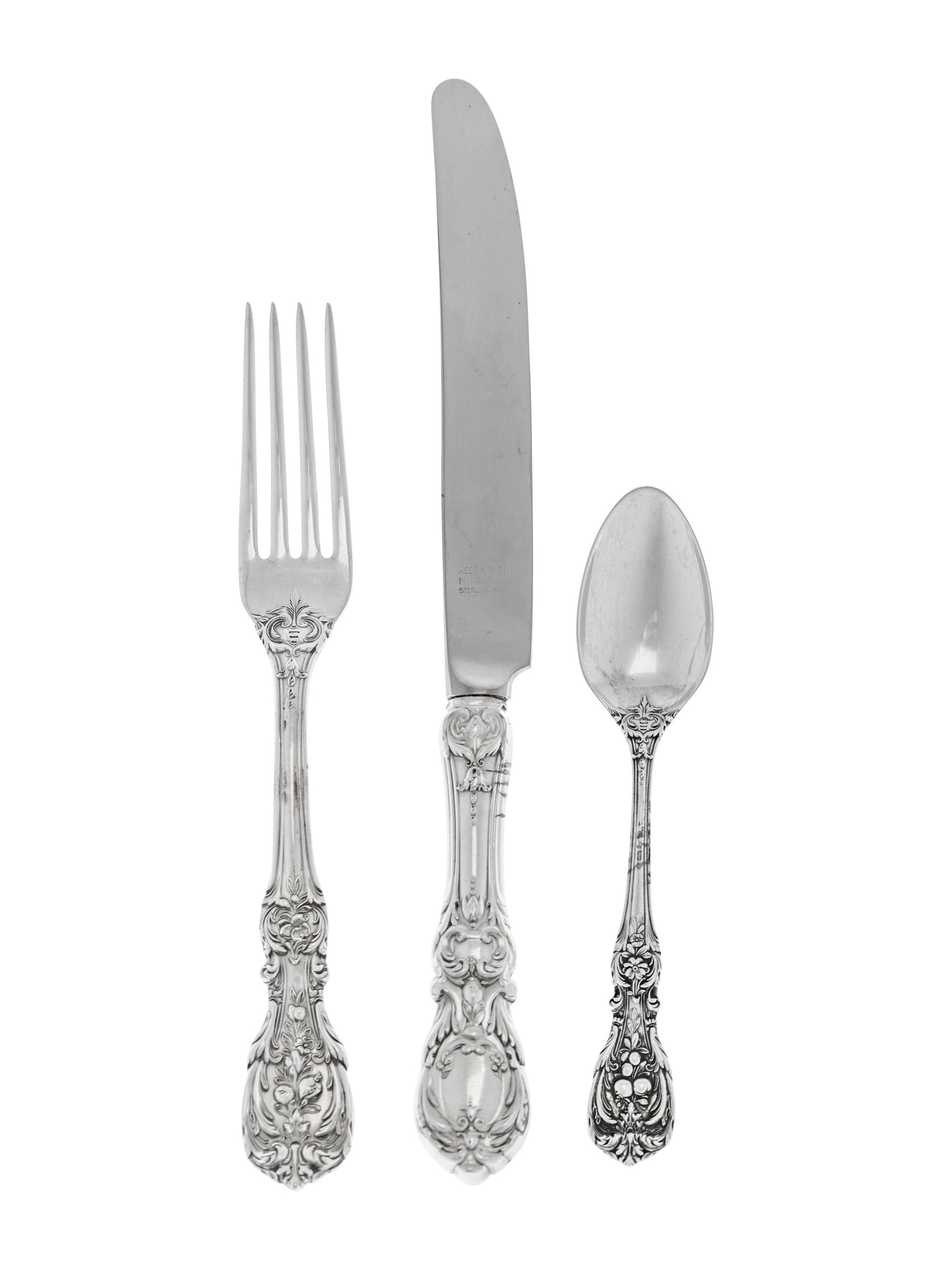 An American Silver Flatware Service