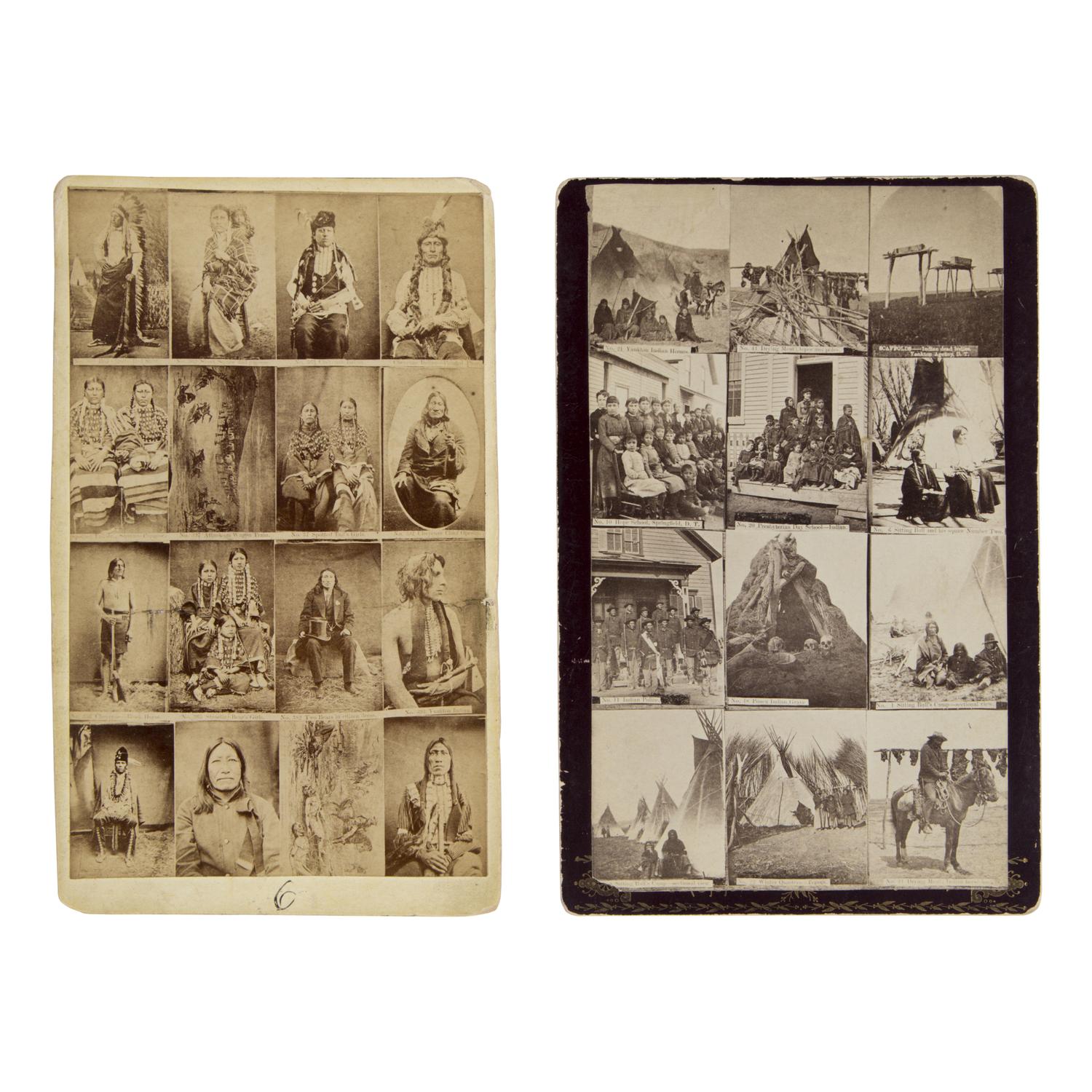 Cross, W.R. (1839-1907). A pair of advertising cabinet cards showcasing the photographers' work.