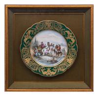 A Sèvres Style Porcelain Cabinet Plate