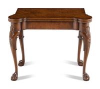 A George II Style Walnut Flip-Top Games Table